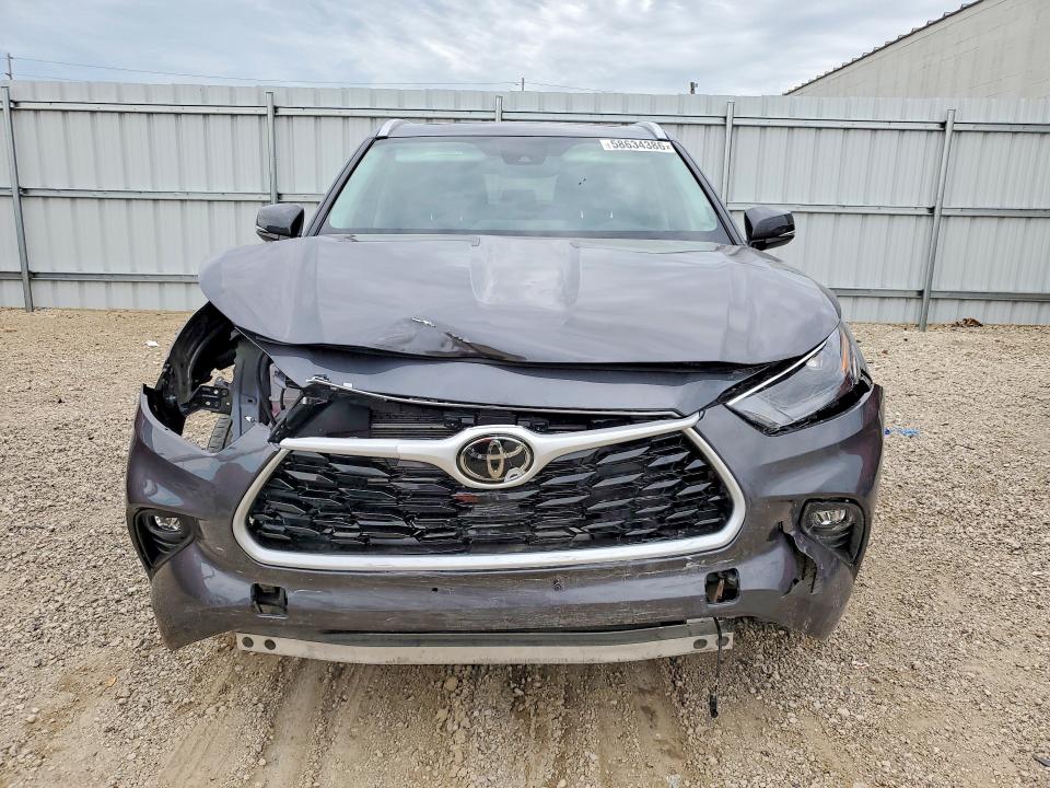 2025 Toyota VIN 5TDKBRCH1SS649069 COPART salvage auction — FRONT END, Ia - Cert Of Title-Salvage Title, sold $12,700 on 2026-07-22 (photo 5)