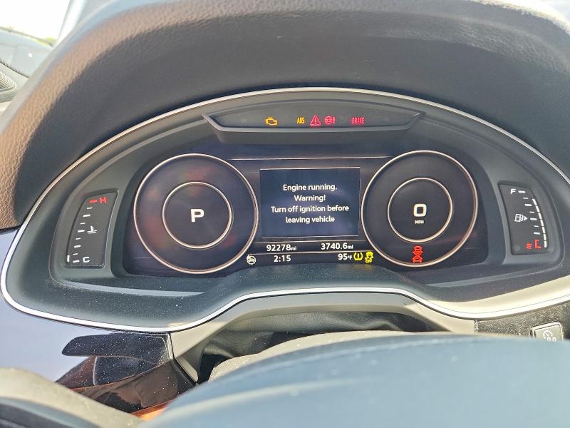 2017 Audi Q7 VIN WA1LAAF72HD057903 COPART salvage auction — SIDE, Salvage Title, sold $1,100 on 2026-07-21 (photo 9)
