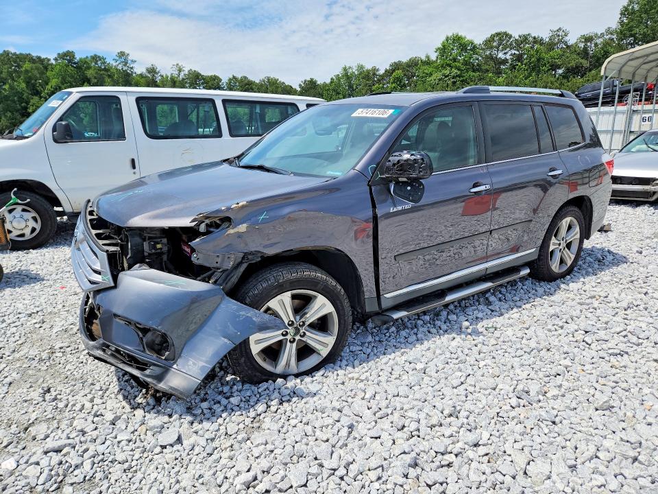 2012 Toyota VIN 5TDYK3EH2CS053250 COPART salvage auction — FRONT END, Ga - Cert Of Title-Salvage, sold $275 on 2026-07-23 (photo 1)