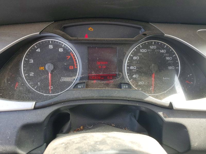 2011 Audi A4 VIN WAUSFAFL8BA080043 COPART salvage auction — MECHANICAL, Tn - Certificate Of Title, sold $550 on 2026-07-06 (photo 9)