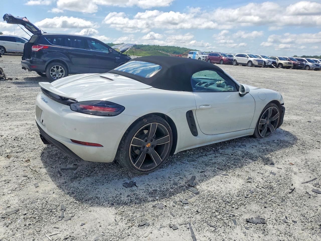 2024 Porsche Boxster VIN WP0CA2A81RK205323 COPART salvage auction — Front End, GA - CERT OF TITLE-SALVAGE, sold $32,000 on 2026-07-01 (photo 3)