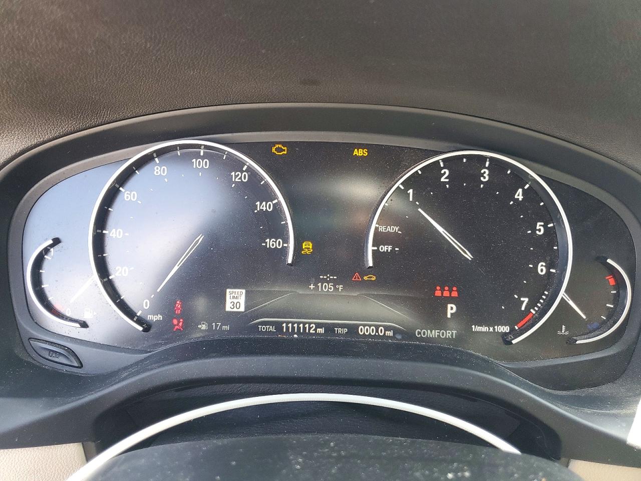 2021 BMW X3 VIN 5UXTY3C07M9H38092 COPART salvage auction — Side, TX - CERTIFICATE OF TITLE, sold $6,800 on 2026-07-02 (photo 9)