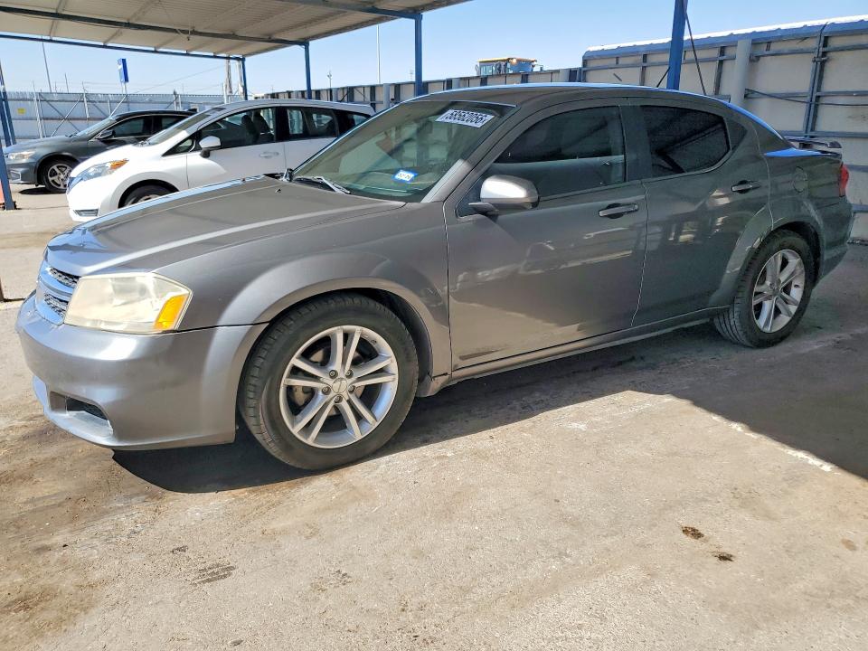 2012 Dodge Avenger VIN 1C3CDZEG2CN121202 COPART salvage auction — FRONT END, Tx - Certificate Of Title, sold $850 on 2026-07-10 (photo 1)