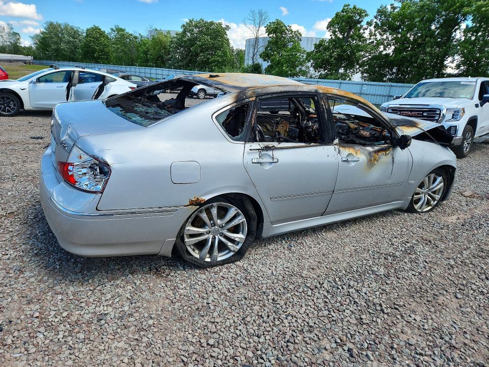 2009 Infiniti M35 VIN JNKCY01FX9M852921 COPART salvage auction — INTERIOR BURN, NY - MV-907A SALVAGE CERTIFICATE, sold $350 on 2026-07-06 (photo 3)