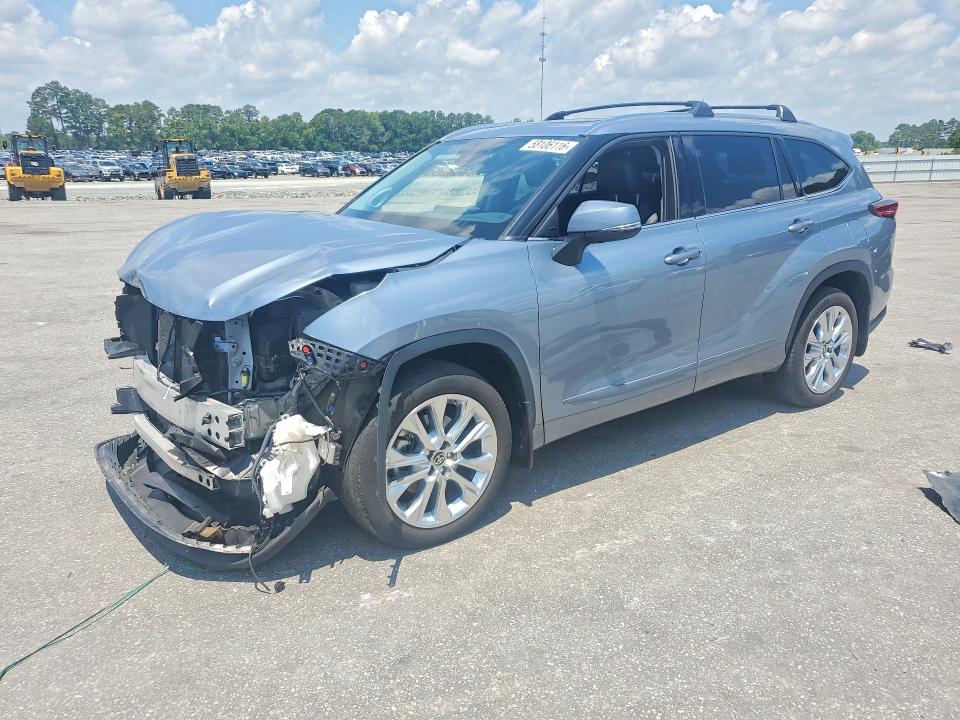 2021 Toyota Highlander VIN 5TDDZRBH8MS149001 COPART salvage auction — FRONT END, NC - SALVAGE CERTIFICATE OF TITLE, sold $15,200 on 2026-07-28 (photo 1)