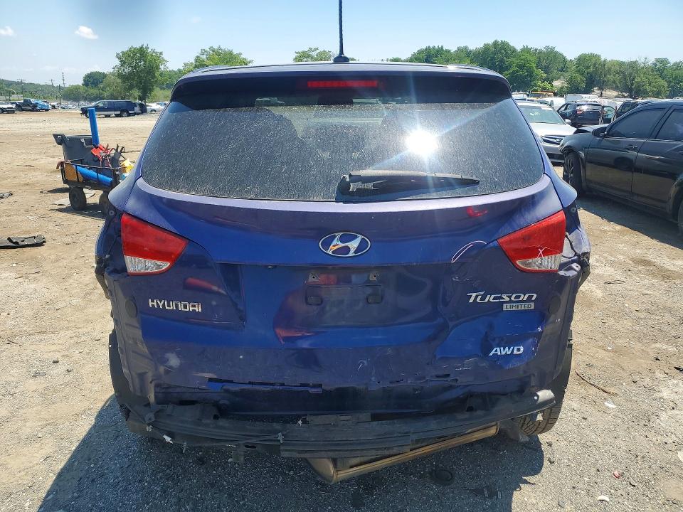 2013 Hyundai Tucson VIN KM8JUCAC9DU643332 COPART salvage auction — REAR END, Md - Cert Of Salvage > 75% Damage, sold $2,100 on 2026-07-16 (photo 6)