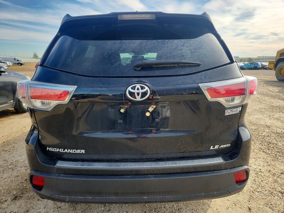 2016 Toyota Highlander VIN 5TDBKRFH3GS331201 COPART salvage auction — SIDE, Ab - Bos - Salvage, sold $12,300 on 2026-07-16 (photo 6)