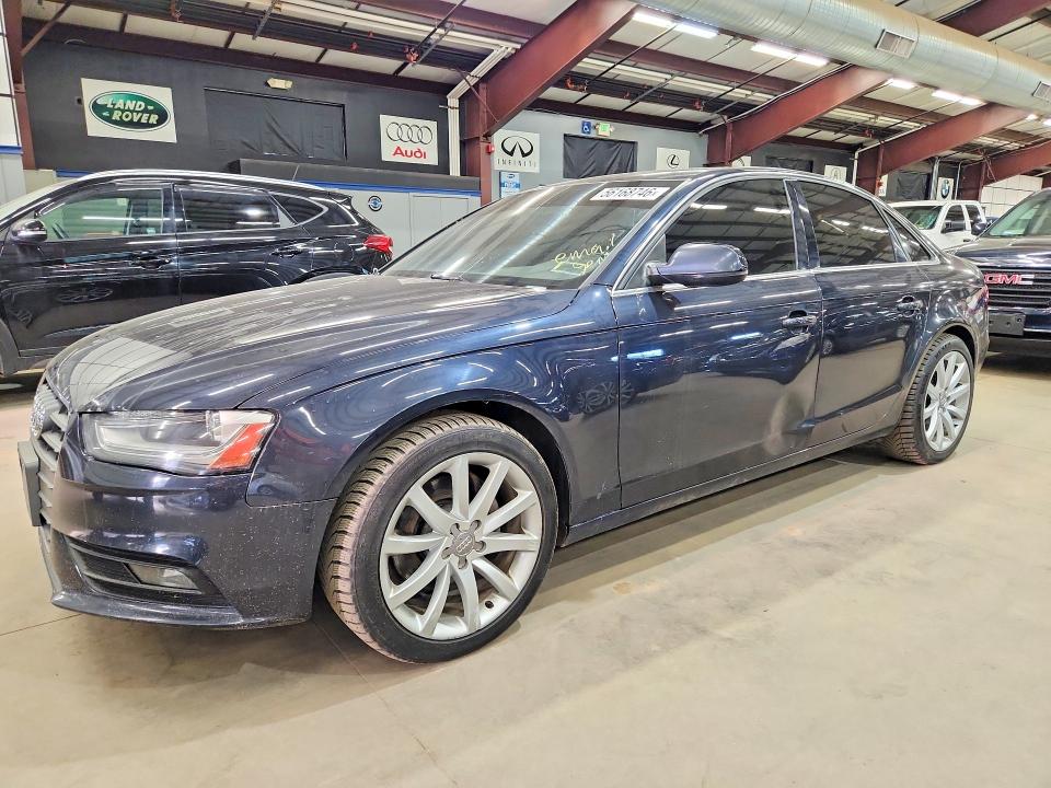 2013 Audi A4 VIN WAUFFAFLXDN039510 COPART salvage auction — FRONT END, Vt - Certificate Of Title, sold $1,900 on 2026-07-21 (photo 1)