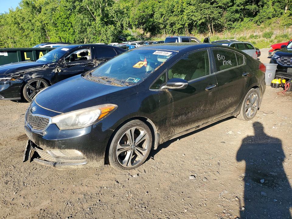 2014 Kia Forte VIN KNAFZ4A84E5060771 COPART salvage auction — REAR END, Ny - Certificate Of Title, sold $675 on 2026-07-23 (photo 1)
