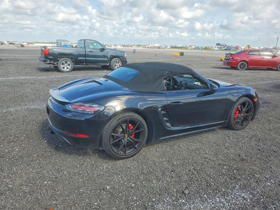2021 Porsche Boxster VIN WP0CB2A84MS225121 COPART salvage auction — FRONT END, Fl - Cert Of Title Slvg Rebuildable, sold $22,500 on 2026-08-24 (photo 3)