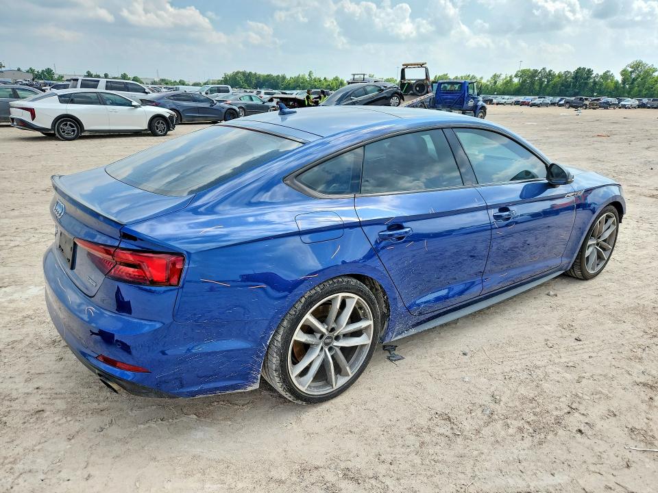2019 Audi VIN WAUENCF52KA057323 COPART salvage auction — FRONT END, Tx - Salvage Vehicle Title, sold $8,200 on 2026-07-31 (photo 3)