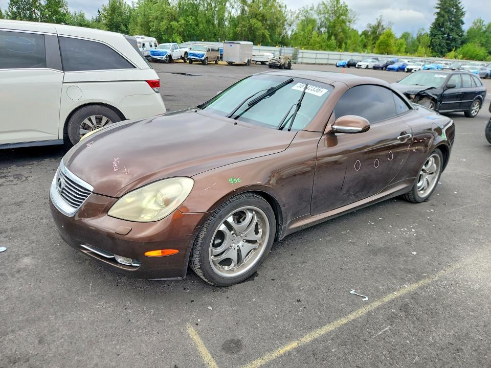 2006 Lexus Sc VIN JTHFN48YX69002354 COPART salvage auction — REAR END, OR - SALVAGE TITLE CERTIFICATE, sold $800 on 2026-07-29 (photo 1)