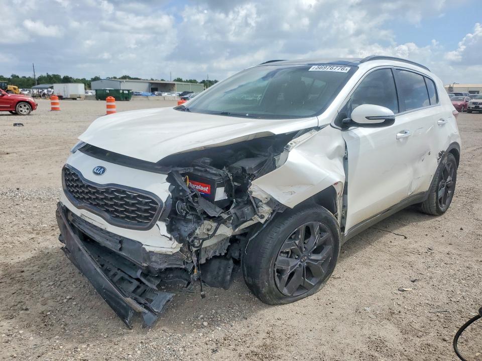 2020 Kia Sportage VIN KNDP63ACXL7782987 COPART salvage auction — FRONT END, Tx - Salvage Vehicle Title, sold $2,600 on 2026-07-13 (photo 1)