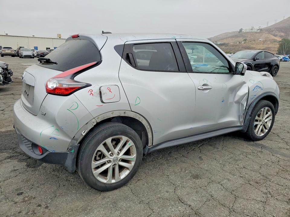 2016 Nissan Juke VIN JN8AF5MR2GT603165 COPART salvage auction — SIDE, Salvage Title, sold $1,200 on 2026-08-25 (photo 3)