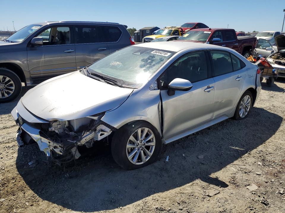 2024 Toyota Corolla VIN JTDBCMFE4R3050115 COPART salvage auction — FRONT END, CA - SALVAGE CERTIFICATE, sold $4,350 on 2026-07-21 (photo 1)