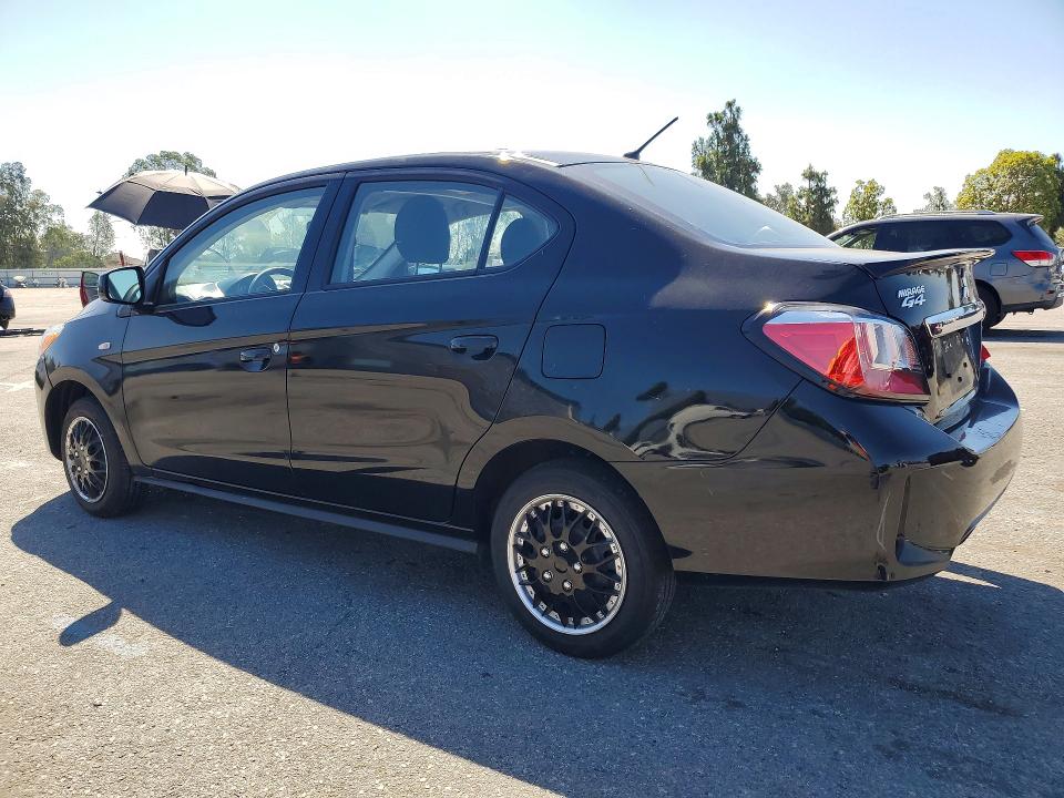 2024 Mitsubishi Mirage VIN ML32FUFJ5RHF16308 COPART salvage auction — REAR END, Ca - Salvage Certificate, sold $3,400 on 2026-07-23 (photo 2)