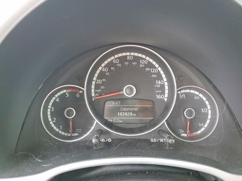 2013 Volkswagen Beetle VIN 3VW5L7AT3DM831863 COPART salvage auction — MINOR DENT/SCRATCHES, Ky - Cert Of Title-Salvage, sold $2,200 on 2026-08-03 (photo 9)