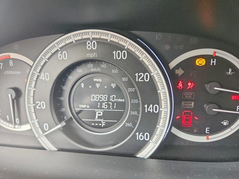 2016 Honda Accord VIN 1HGCR2F37GA119041 COPART salvage auction — FRONT END, Ca - Salvage Certificate, sold $1,800 on 2026-07-02 (photo 9)
