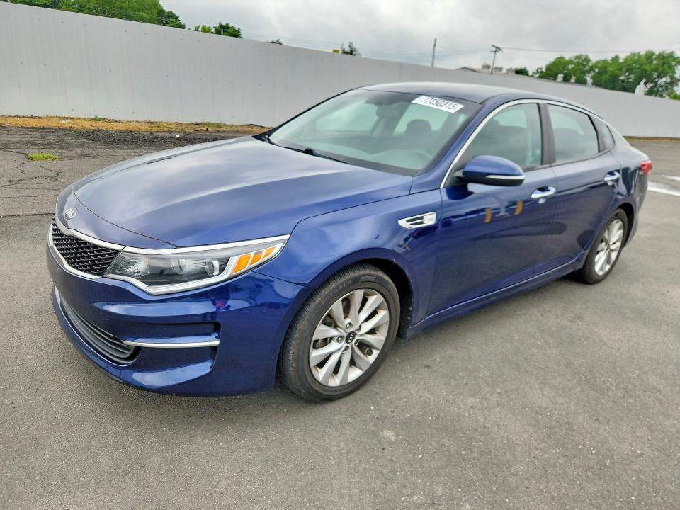 2017 Kia Optima VIN 5XXGT4L31HG163043 COPART salvage auction — MECHANICAL, Ct - Cert Of Title-Rebuilt, sold $1,050 on 2026-07-07 (photo 1)
