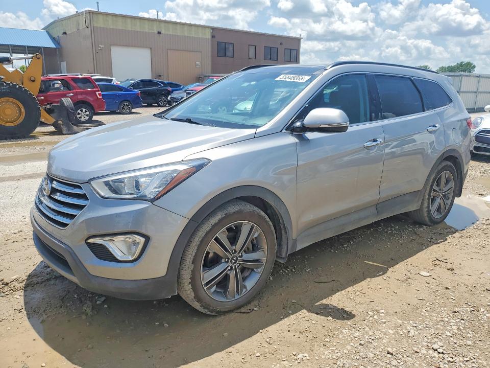 2014 Hyundai Santa fe VIN KM8SR4HF6EU040447 COPART salvage auction — FRONT END, Ks - Cert Of Title-Salvage, sold $2,250 on 2026-07-02 (photo 1)