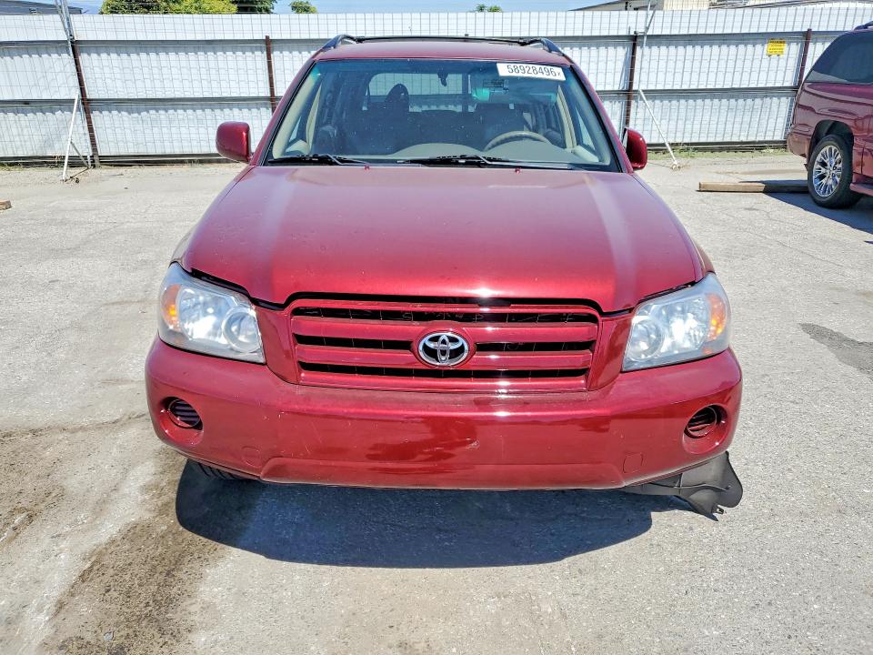 2006 Toyota Highlander VIN JTEDP21A460110067 COPART salvage auction — SIDE, CA - SALVAGE CERTIFICATE, sold $625 on 2026-07-17 (photo 5)