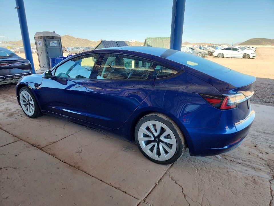 2022 Tesla Model 3 VIN 5YJ3E1EB7NF133006 COPART salvage auction — MINOR DENT/SCRATCHES, Az - Cert Of Title - Salvage, sold $9,000 on 2026-07-14 (photo 2)