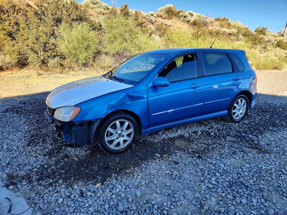 2005 Kia Spectra VIN KNAFE161555118313 COPART salvage auction — FRONT END, Nv - Salvage Title, sold $90 on 2026-07-02 (photo 1)