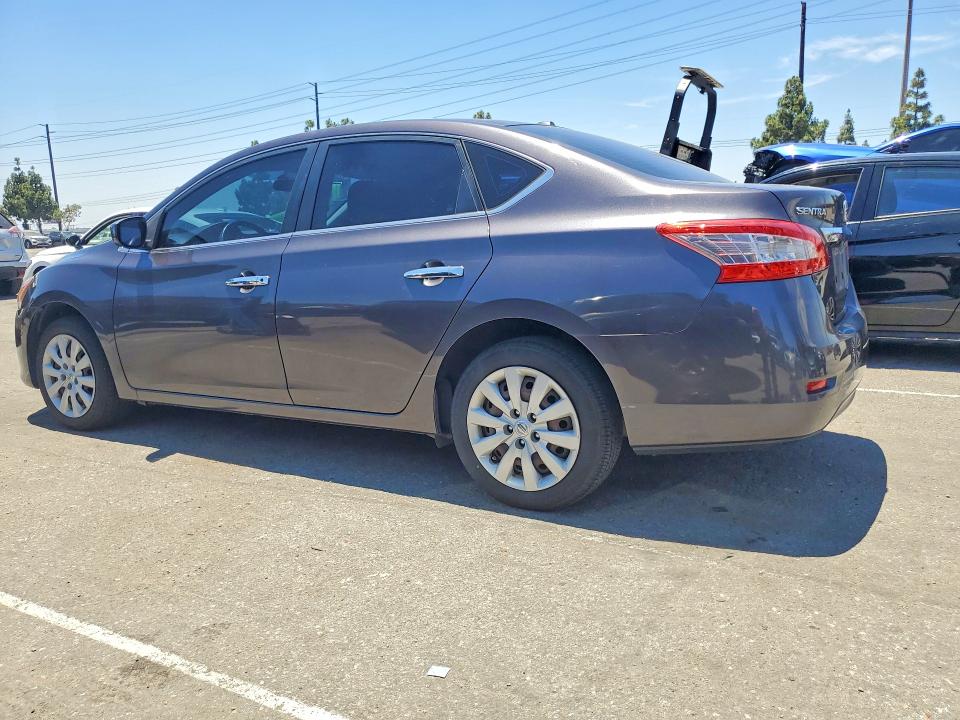 2015 Nissan Sentra VIN 3N1AB7AP3FL633741 COPART salvage auction — NORMAL WEAR, Ca - Dis/Dlr/Exp Only Clean Title, sold $925 on 2026-07-09 (photo 2)
