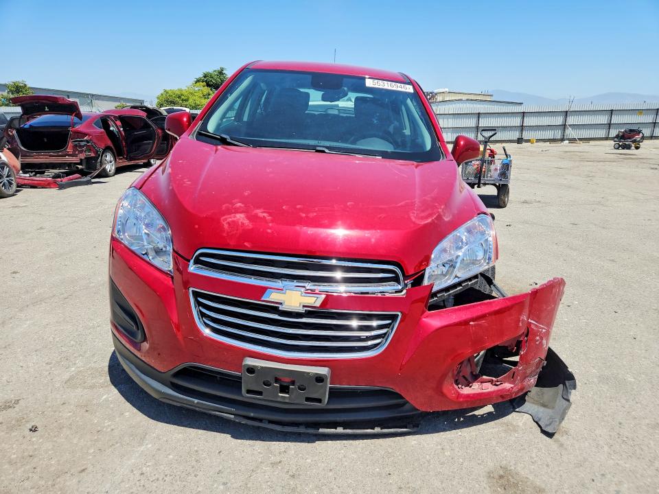 2015 Chevrolet Trax VIN KL7CJKSB3FB251805 COPART salvage auction — FRONT END, Ca - Salvage Certificate, sold $1,300 on 2026-07-06 (photo 5)