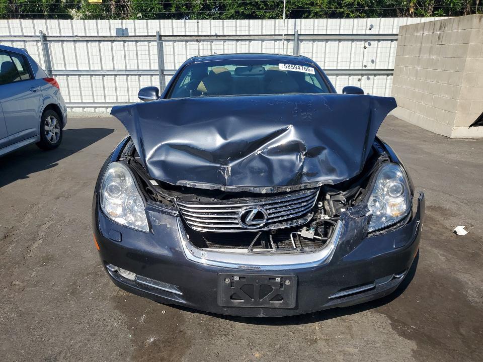 2008 Lexus Sc 430 VIN JTHFN45Y989018178 COPART salvage auction — FRONT END, CA - SALVAGE CERTIFICATE, sold $4,100 on 2026-07-09 (photo 5)