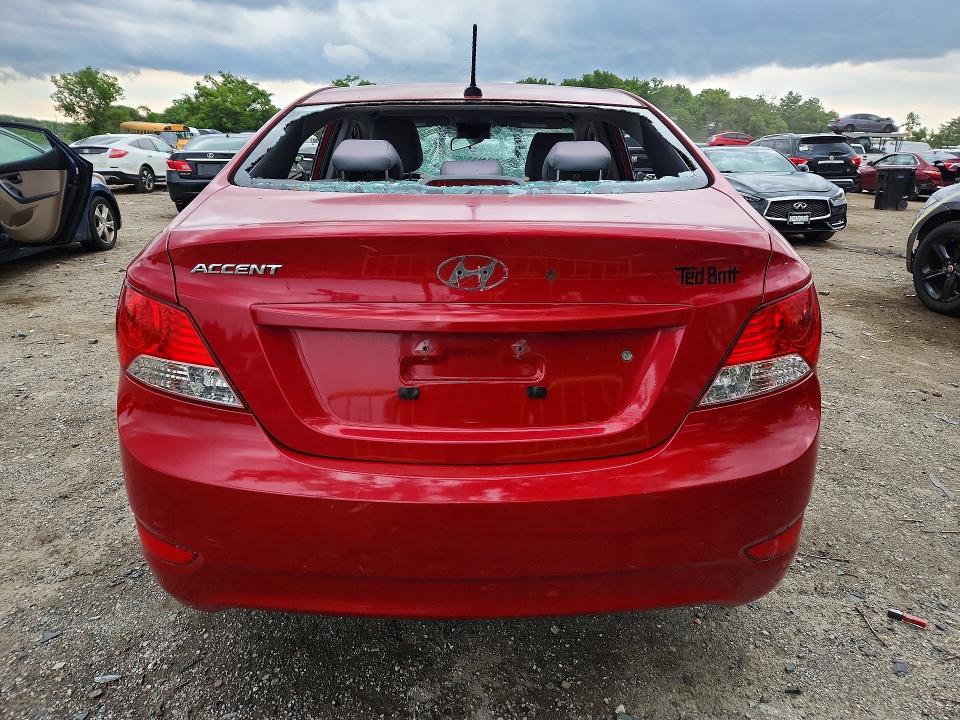 2014 Hyundai Accent VIN KMHCT4AE0EU674067 COPART salvage auction — VANDALISM, Salvage Title, sold $125 on 2026-07-21 (photo 6)