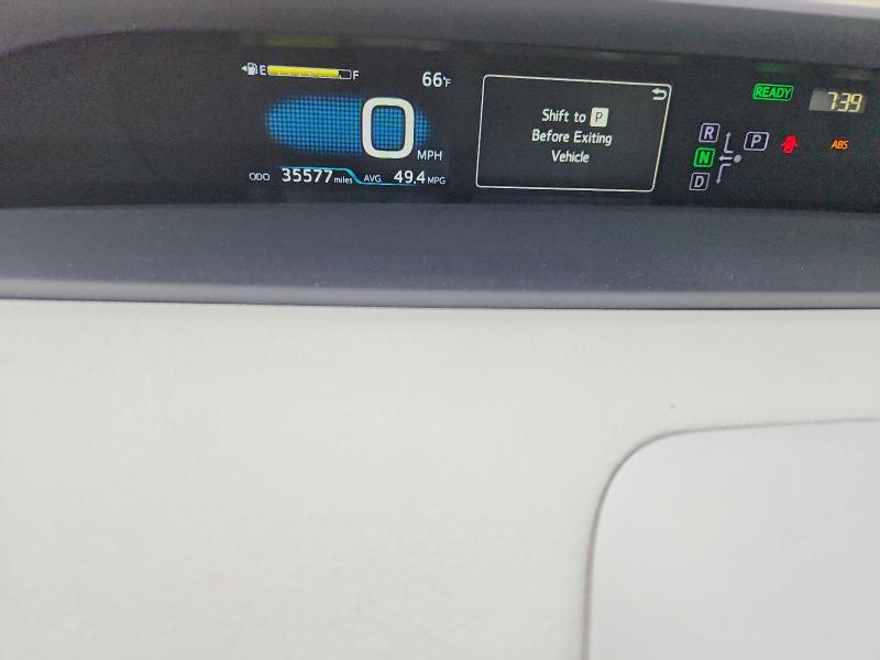 2017 Toyota Prius VIN JTDKBRFU7H3571299 COPART salvage auction — FRONT END, CA - SALVAGE CERTIFICATE, sold $6,500 on 2026-07-24 (photo 9)