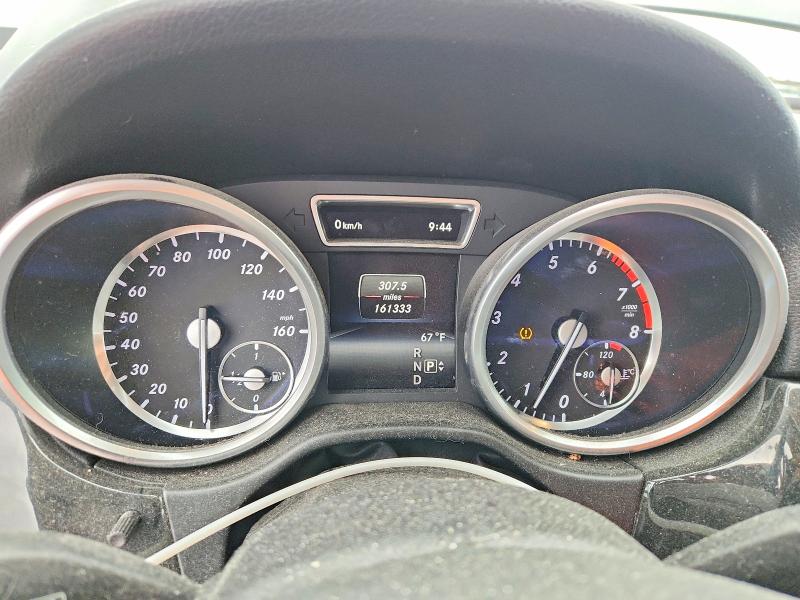 2015 Mercedes-benz M-klasse VIN 4JGDA5HB9FA550863 COPART salvage auction — REAR END, IL - SALVAGE CERTIFICATE, sold $7,800 on 2026-07-28 (photo 9)