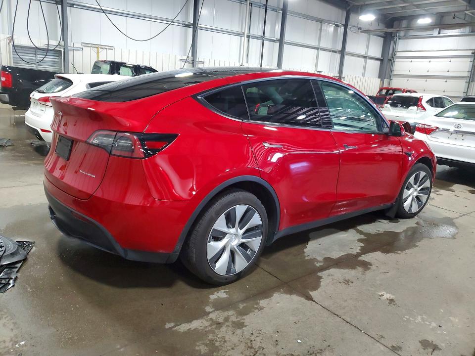 2021 Tesla VIN 5YJYGDEE3MF243173 COPART salvage auction — FRONT END, Mn - Cert Of Title-Salvage, sold $300 on 2026-07-21 (photo 3)