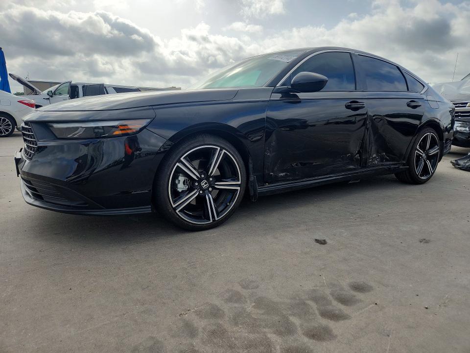 2023 Honda Accord VIN 1HGCY2F58PA016523 COPART salvage auction — SIDE, Tx - Salvage Vehicle Title, sold $8,600 on 2026-07-30 (photo 1)