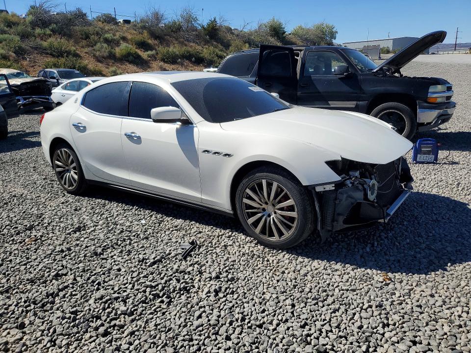 2015 Maserati Ghibli VIN ZAM57RTA5F1131563 COPART salvage auction — FRONT END, Nv - Salvage Title, sold $325 on 2026-07-30 (photo 4)