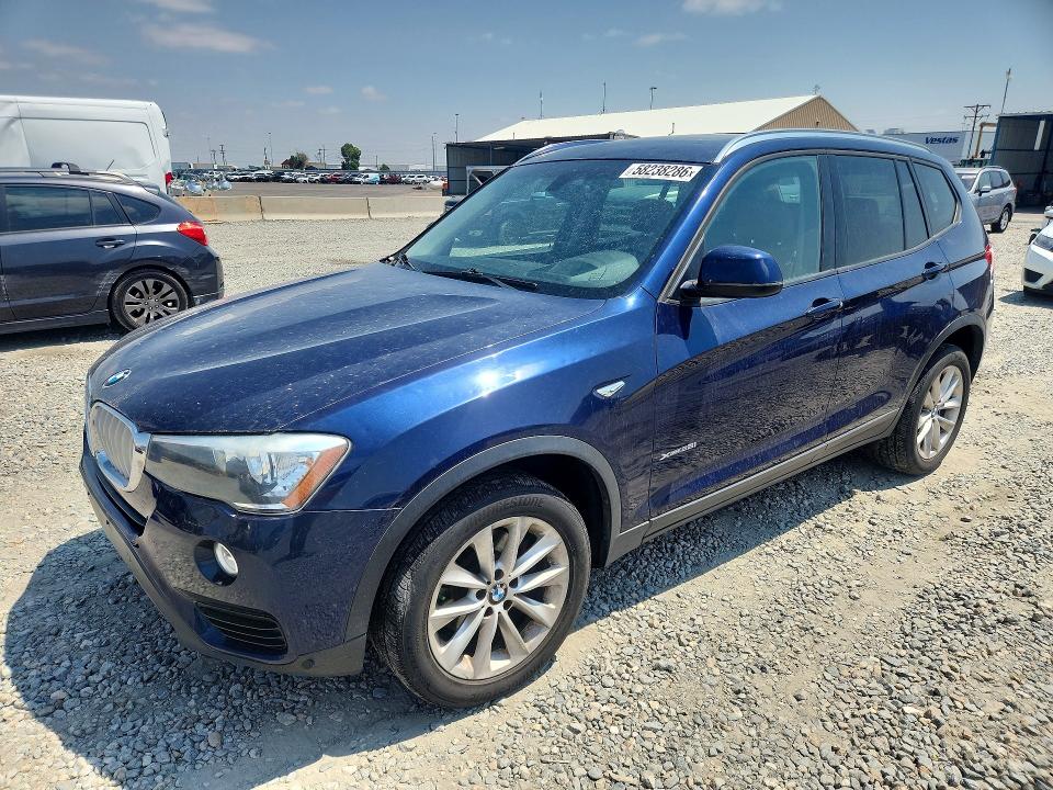 2015 BMW X3 VIN 5UXWX9C56F0D53340 COPART salvage auction — HAIL, Co - Certificate Of Title, sold $3,200 on 2026-07-14 (photo 1)