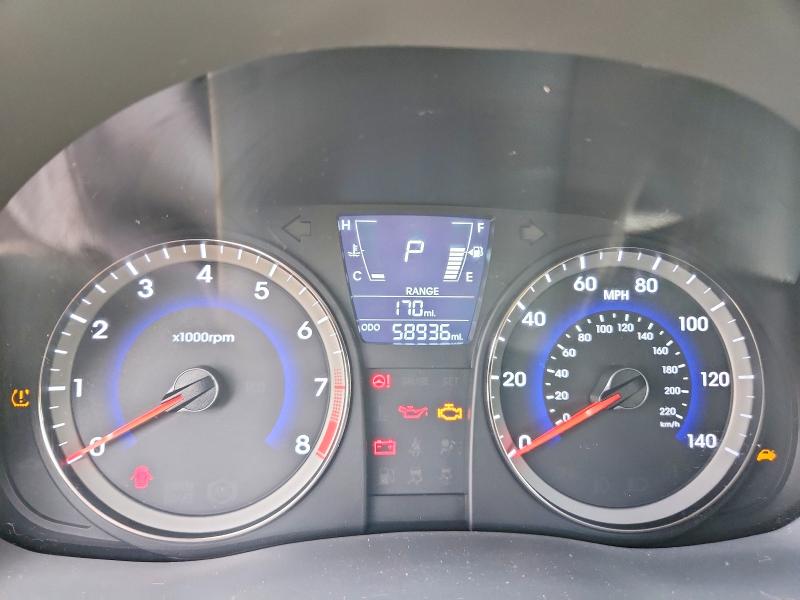 2014 Hyundai Accent VIN KMHCT4AE0EU778414 COPART salvage auction — FRONT END, Md - Cert Of Salvage < 75% Damage, sold $950 on 2026-07-10 (photo 9)