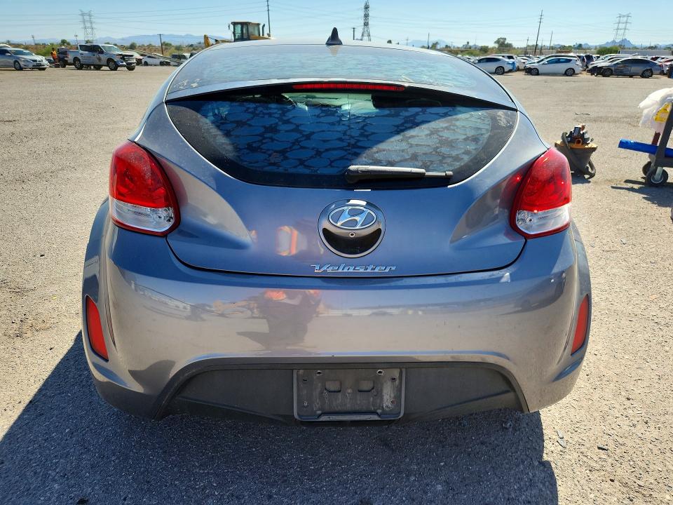 2016 Hyundai Veloster VIN KMHTC6AD9GU282811 COPART salvage auction — FRONT END, Az - Cert Of Title - Salvage, sold $1,450 on 2026-07-17 (photo 6)