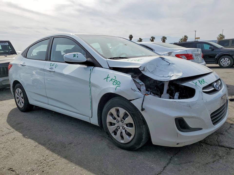 2015 Hyundai Accent VIN KMHCT4AE6FU922047 COPART salvage auction — FRONT END, Ca - Salvage Certificate, sold $325 on 2026-07-27 (photo 4)