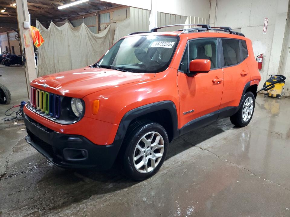 2015 Jeep Renegade VIN ZACCJBBT9FPB37292 COPART salvage auction — REAR END, Tn - Salvage Certificate, sold $1,800 on 2026-07-30 (photo 1)