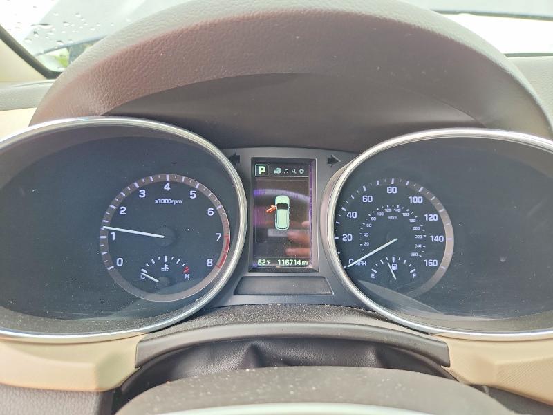 2017 Hyundai Santa fe VIN KM8SN4HF0HU187914 COPART salvage auction — HAIL, Il - Salvage Certificate, sold $3,300 on 2026-07-07 (photo 9)