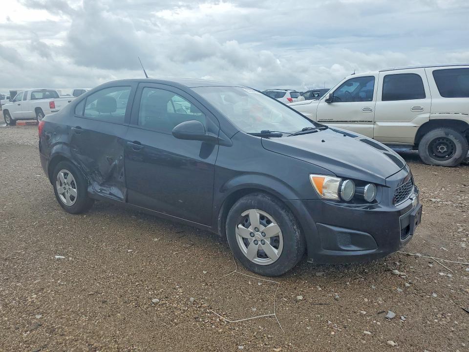 2013 Chevrolet SONIC VIN 1G1JA5SH2D4167582 COPART salvage auction — SIDE, Tx - Salvage Vehicle Title, sold $325 on 2026-07-02 (photo 4)