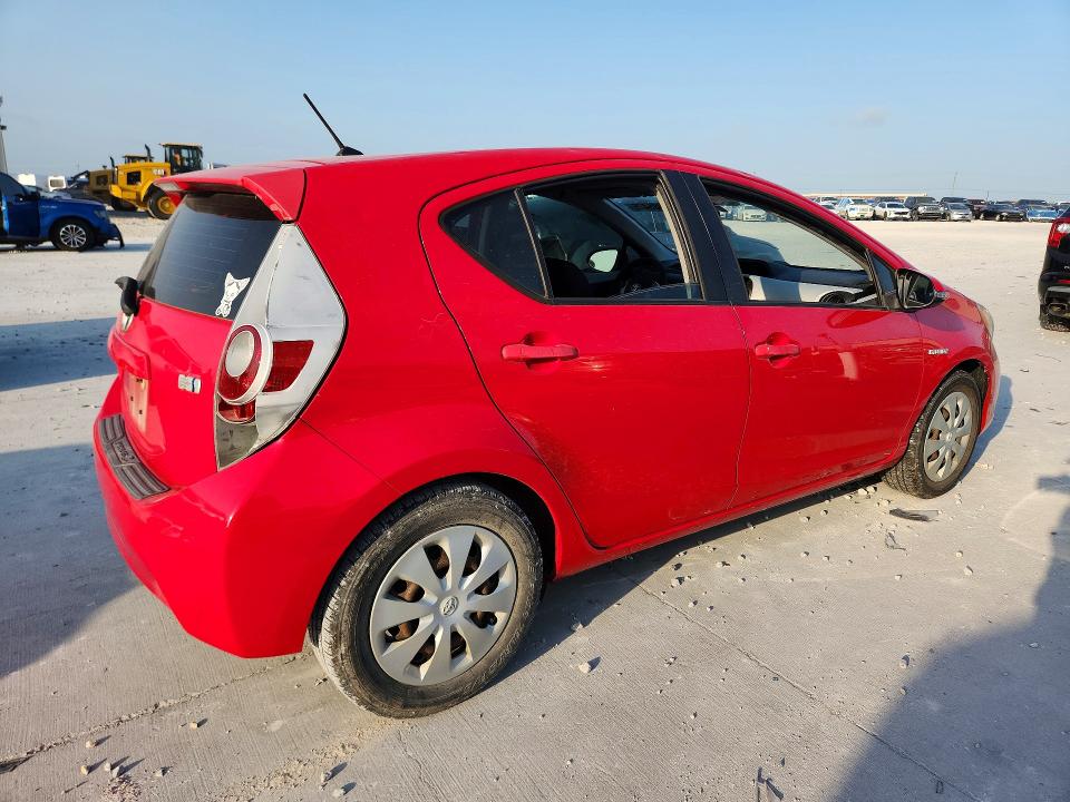 2012 Toyota Prius VIN JTDKDTB31C1503220 COPART salvage auction — MECHANICAL, Tx - Certificate Of Title, sold $700 on 2026-07-10 (photo 3)