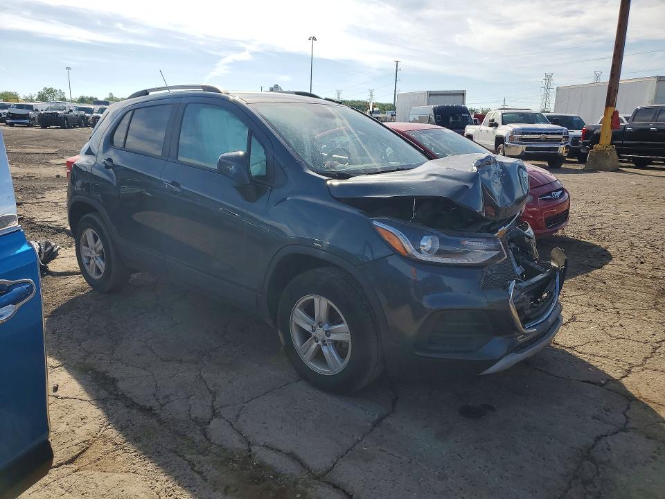 2021 Chevrolet Trax VIN KL7CJPSB1MB344123 COPART salvage auction — FRONT END, Oh - Cert Of Title-Salvage, sold $300 on 2026-07-28 (photo 4)