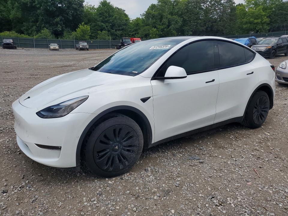 2022 Tesla Model y VIN 7SAYGDEE0NF535884 COPART salvage auction — REAR END, Tn - Salvage Certificate, sold $15,200 on 2026-07-28 (photo 1)