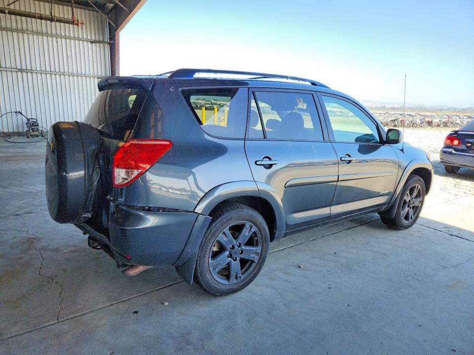 2007 Toyota Rav4 VIN JTMBK32V775031790 COPART salvage auction — REAR END, Ca - Salvage Certificate, sold $925 on 2026-07-06 (photo 3)