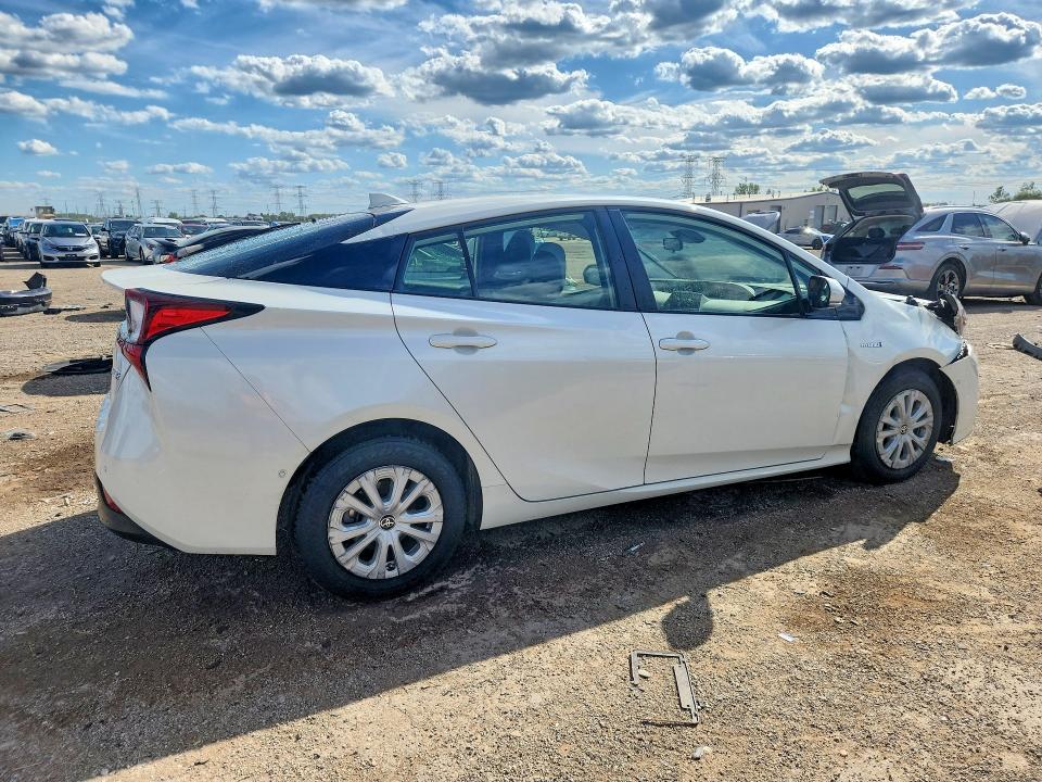 2019 Toyota Prius VIN JTDKARFU4K3081025 COPART salvage auction — FRONT END, Il - Salvage Certificate, sold $5,900 on 2026-07-21 (photo 3)