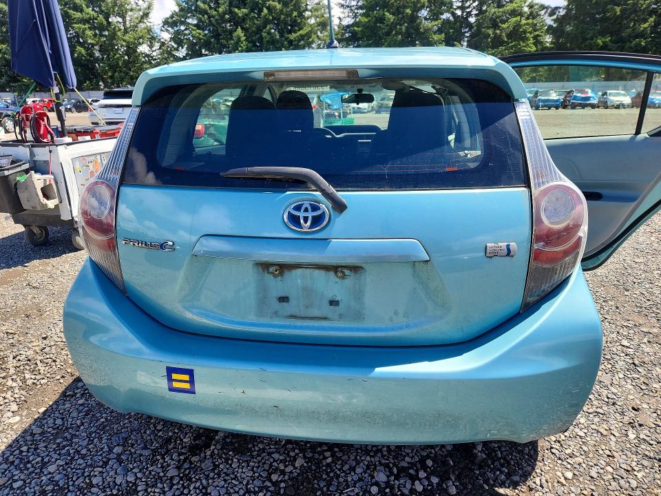 2012 Toyota Prius VIN JTDKDTB34C1030249 COPART salvage auction — FRONT END, Wa - Bill Of Sale, sold $1,250 on 2026-07-31 (photo 6)