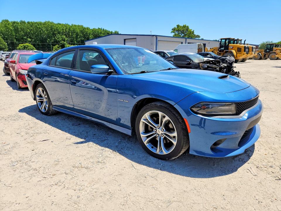 2021 Dodge Charger VIN 2C3CDXCT7MH565058 COPART salvage auction — REAR END, Va - Cert Of Title - Salvage, sold $5,800 on 2026-08-10 (photo 4)
